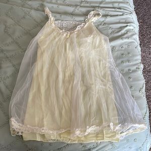 1960s nylon mini nightgown